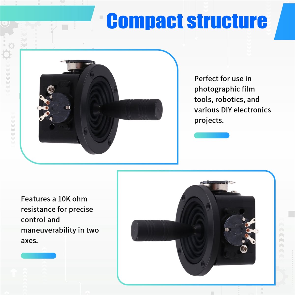Potentiometer 10K - A72Z Joystick-potentiometer -D202X-R4 10K Ohm 2-