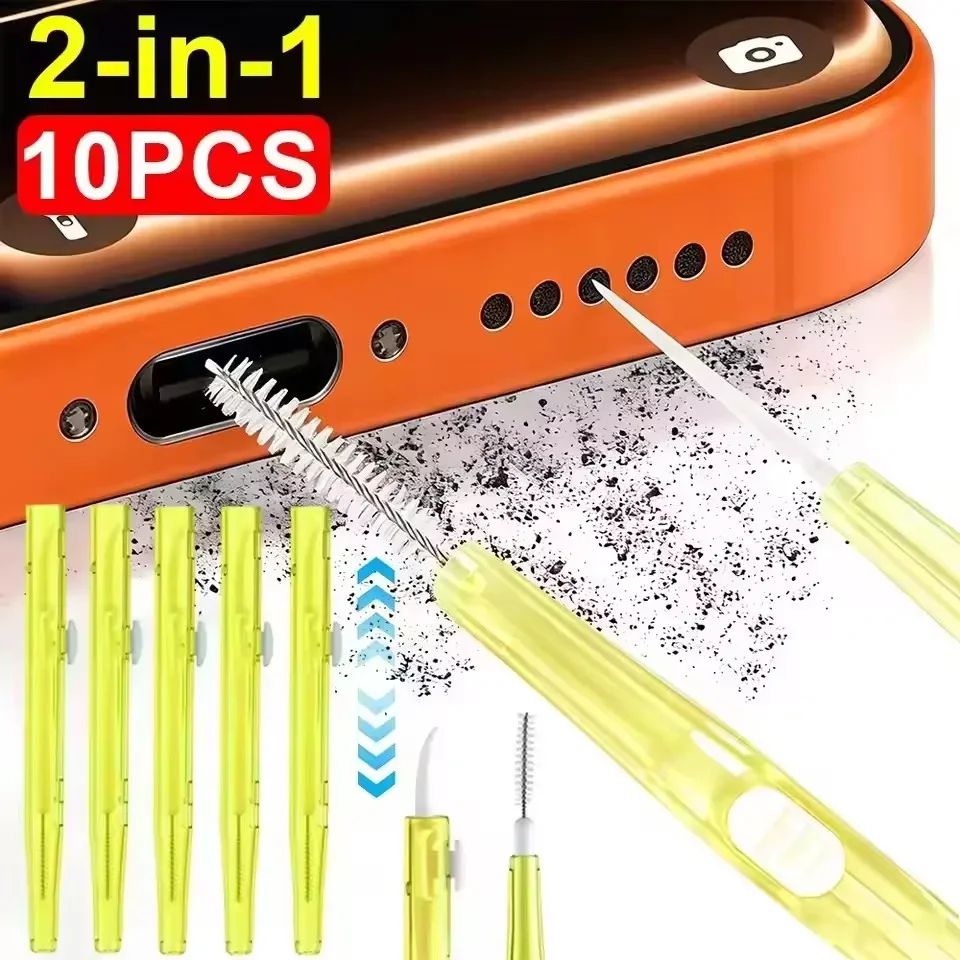 Diy Headphone - 2-in-1 intrekbare luidspreker- en oplaadpoortreinigingsset met