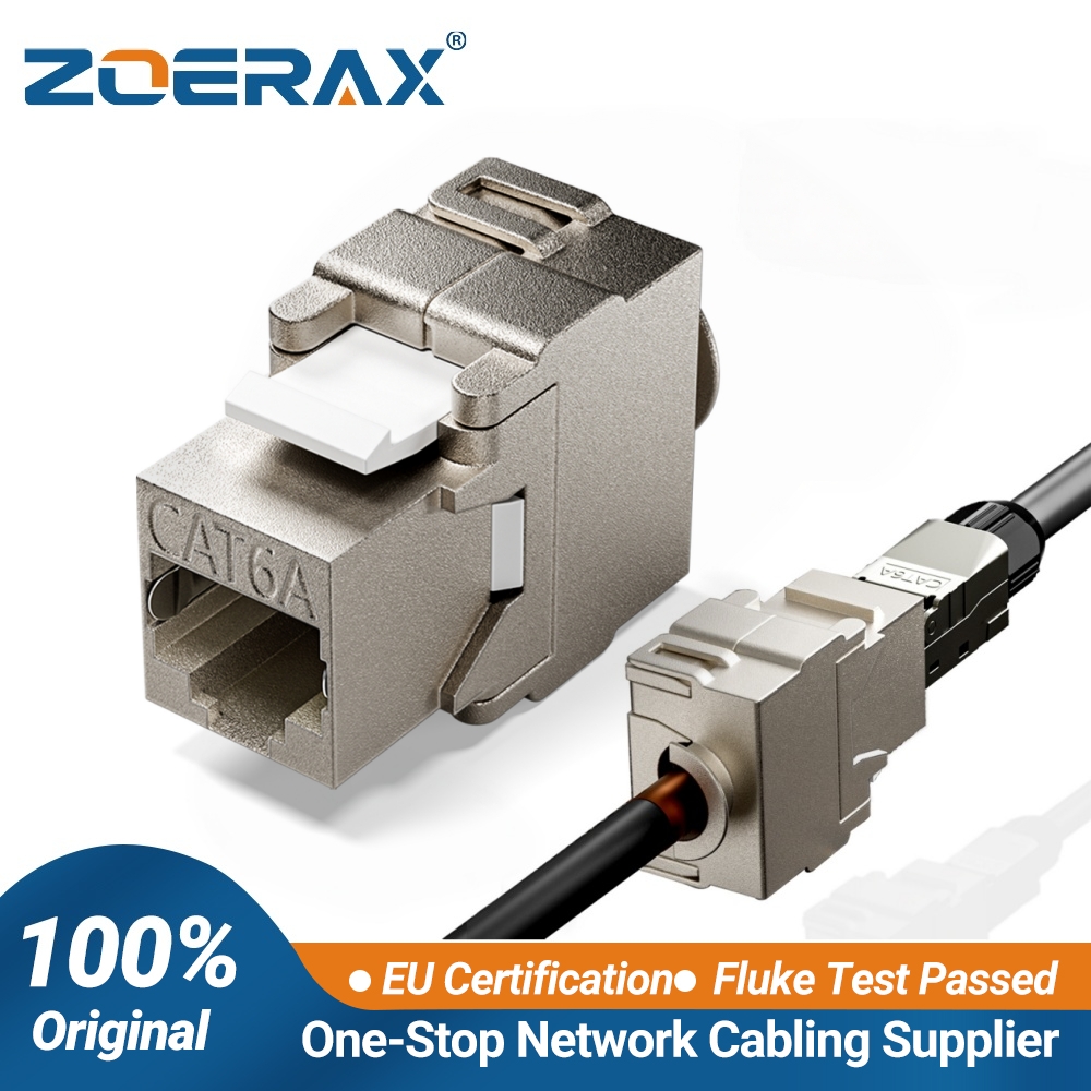 Rj45 Jack - ZoeRax Keystone Module Jacks CAT6A Afgeschermde