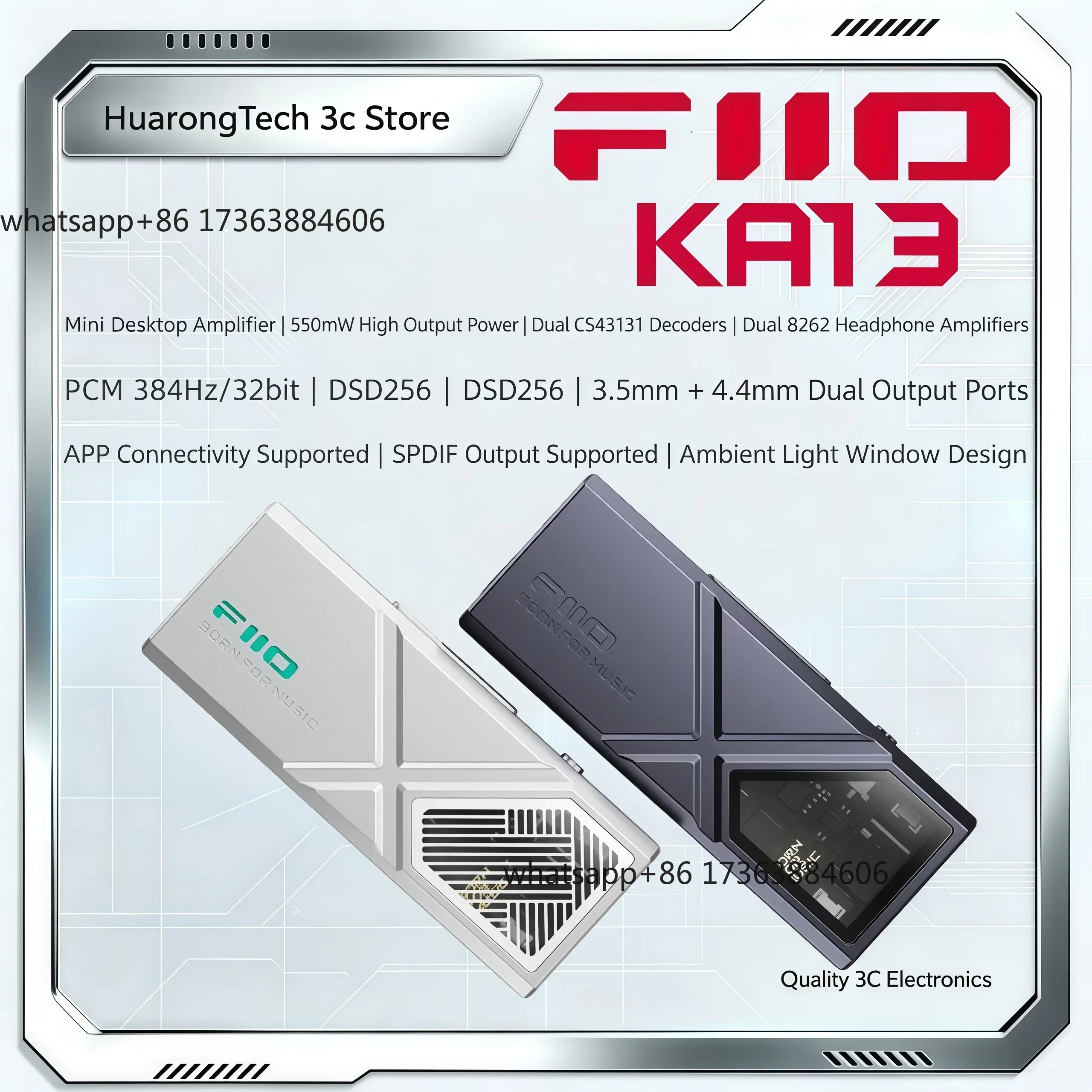 KA13 USB DAC hoofdtelefoonvers - Headphone Amplifier recensie en prijs