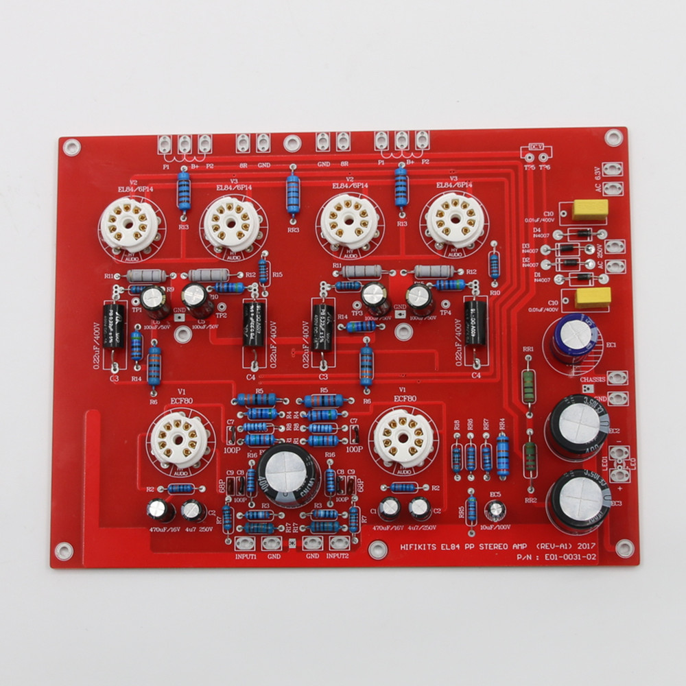 HiFi EL84+ECF80 Stereo Push-Pu - Audio Amplifier Board recensie en prijs