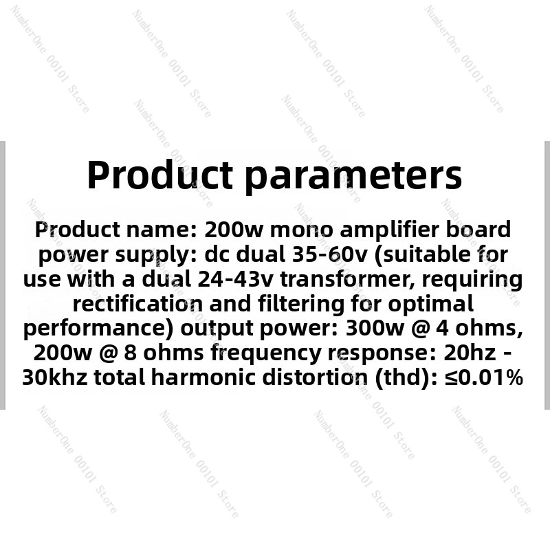 Verbeterde 200W Mono HiFi Eind - Audio Amplifier Board recensie en prijs