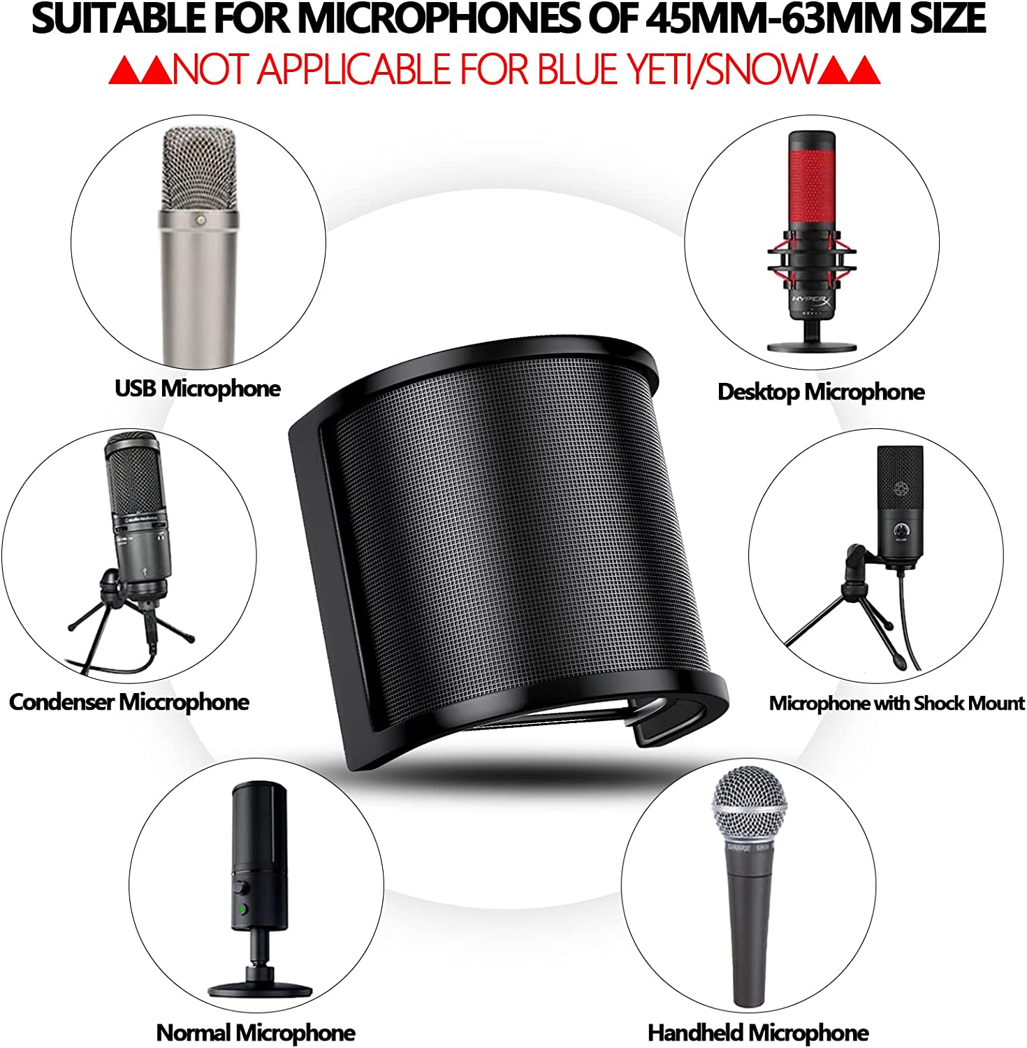 Universele Microfoon Pop Filte - Ribbon Microphone recensie en prijs
