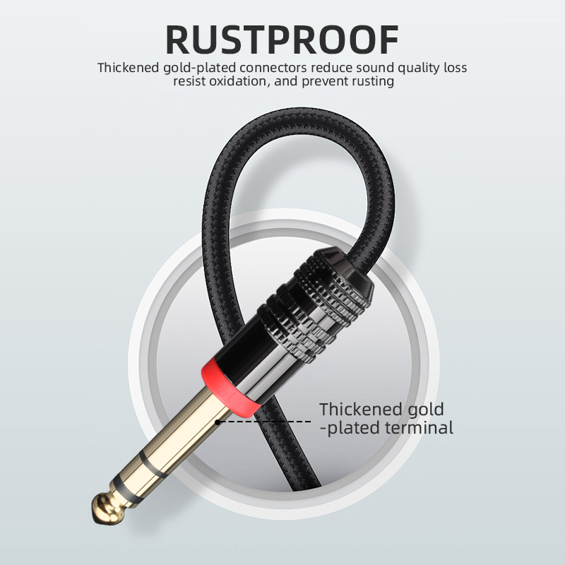 6,35 mm TRS Gitaarkabel Stereo - Audio Cable Rca recensie en prijs