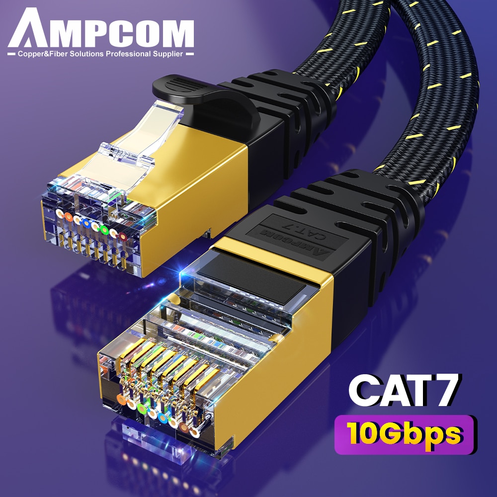 Ampcom Cat7 Ethernet Kabel Fla - Rj45 Jack recensie en prijs