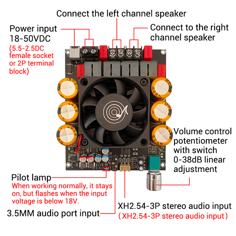 ZK-6002 DC18-50V Pure Eindvers - Es9018 Dac recensie en prijs