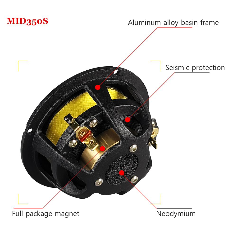 3,5 inch kogelgeleide midrange - Speaker Driver recensie en prijs